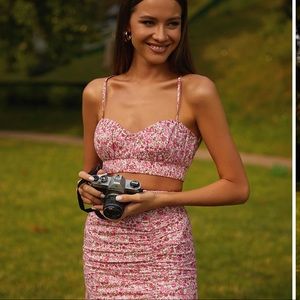 Alamour The Label Melina Set Skirt and Top in size Small